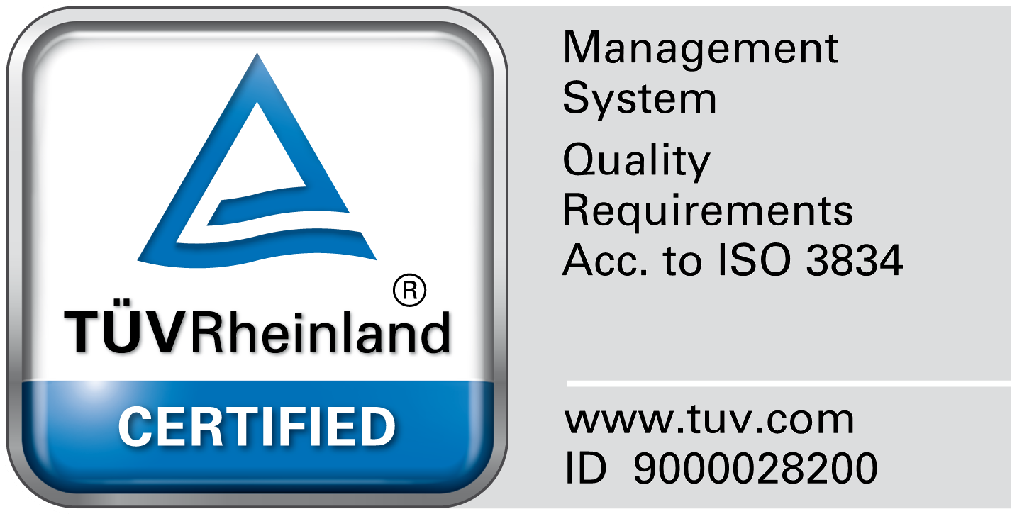 TUV Rheinland - ISO 3834