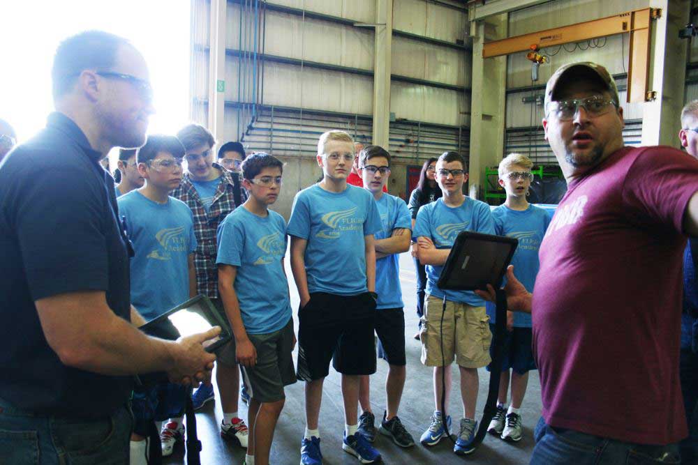 horning students see how their ipad idea has helped weldall manufacturing with documenting welding jobs